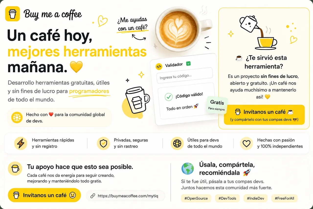 Buy me a coffee — Mytiq